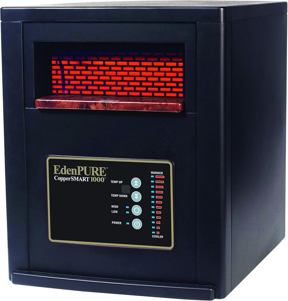 EdenPURE CopperSMART Portable Electric Heater with Remote Control, 1500-Watt Design and No Bulbs to Replace