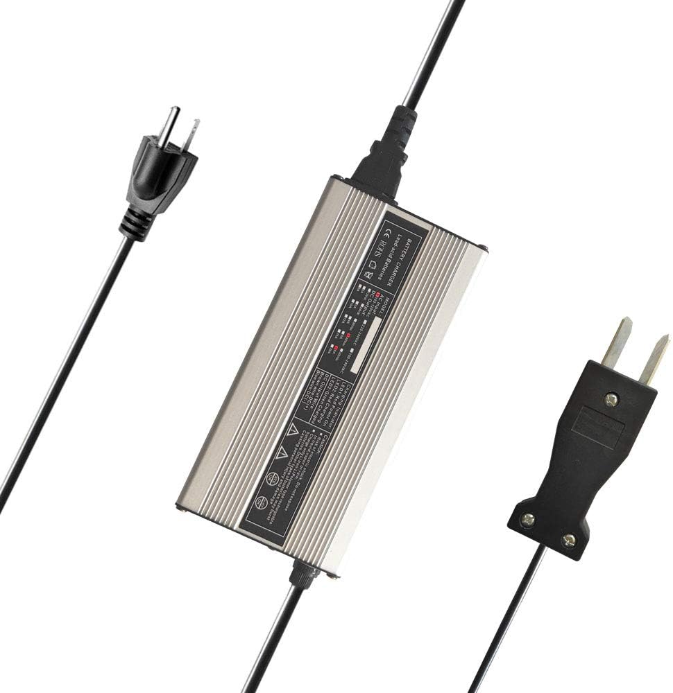 48V 6A Golf Cart Battery Charger Featuring a Crows Foot Plug