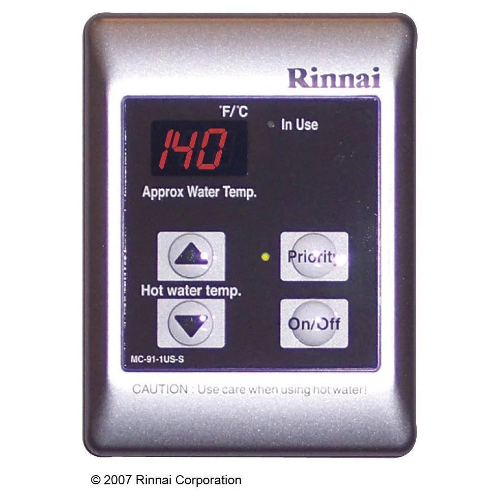 Rinnai MC-91-2S Remote Temperature Controller in Silver