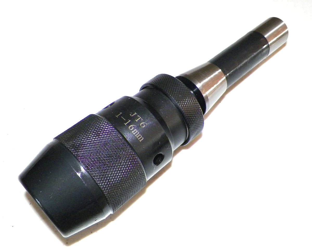 Keyless Drill Chuck for 1/32-5/8-Inch Bits with R8 Shank Adapter, Bridgeport Type