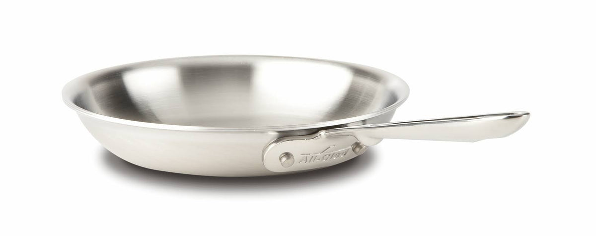All-Clad D5 8×22 Fry Pan Crafted from Brushed Stainless Steel