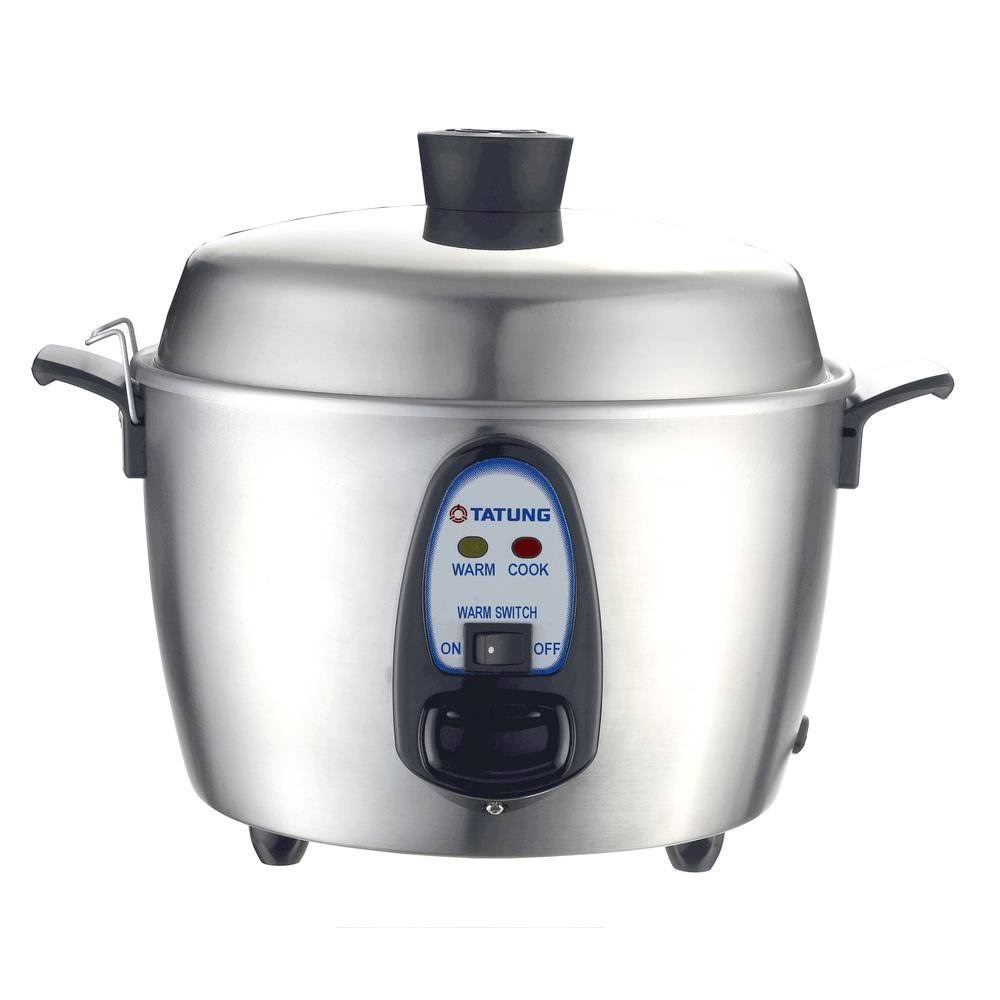 Tatung TAC-06KN(UL) Stainless Steel Multi-Functional Rice Cooker with 6-Cup Capacity