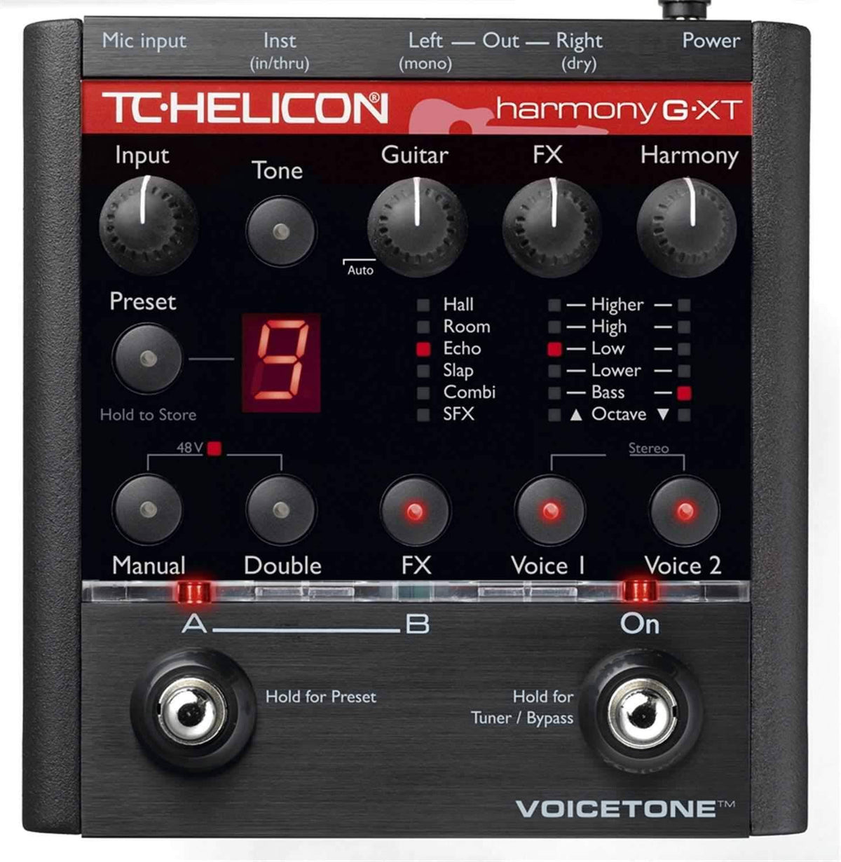 TC Helicon Harmony G XT VoiceTone Vocal Harmony Pedal