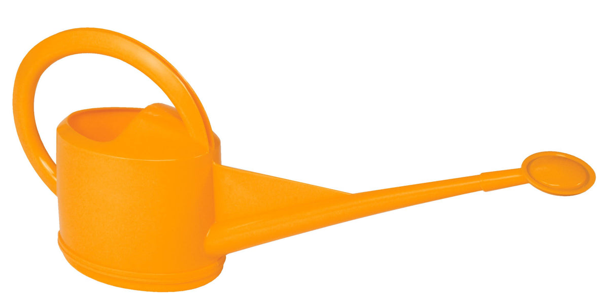 5-Liter Orange Watering Can, Premium High-Grade Plastic, Dramm 12452
