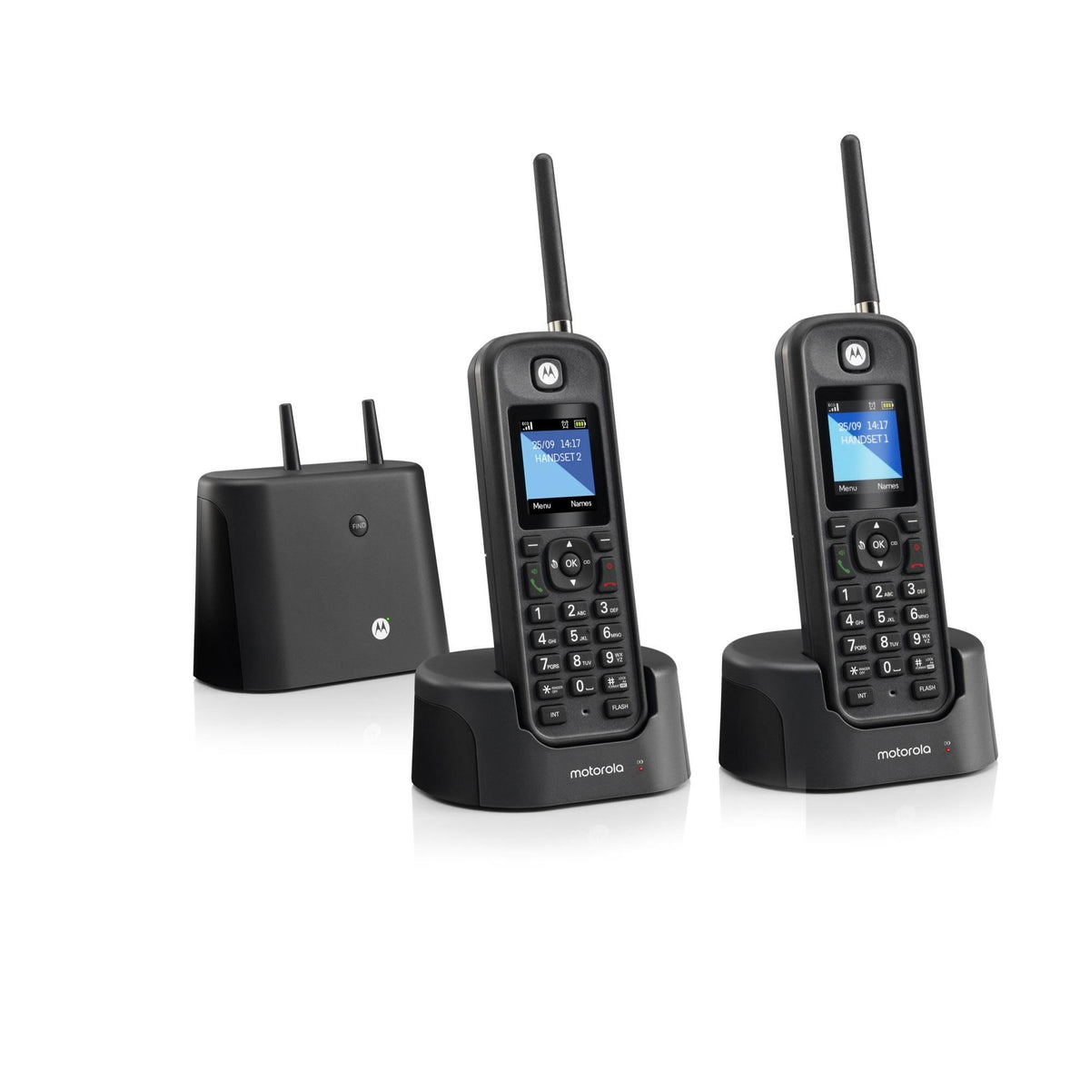 Motorola O2 Series Long-Range Cordless Phone with Digital O212 Handset