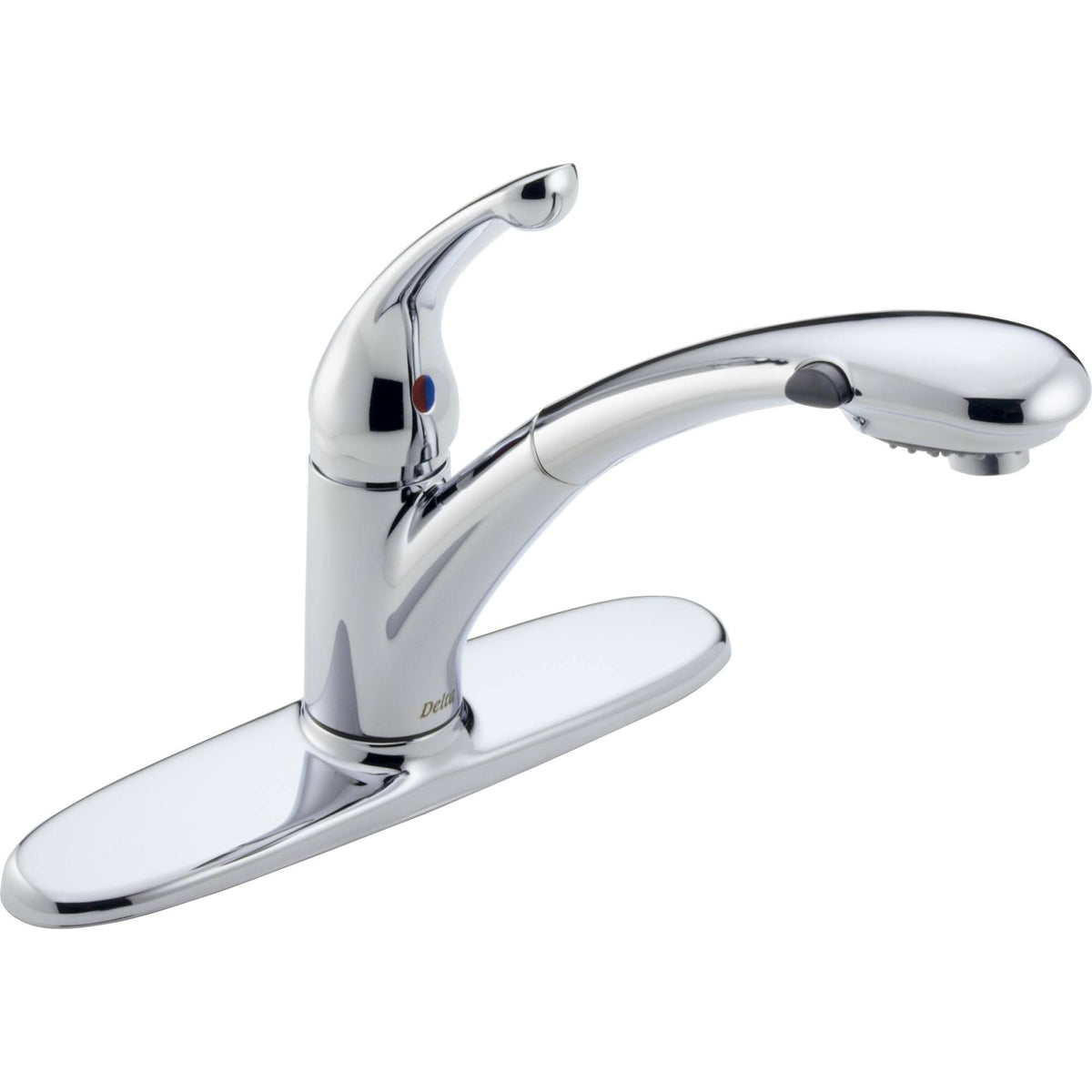 Delta Signature 470-WE-DST Single-Handle Pull-Out Kitchen Faucet in Chrome