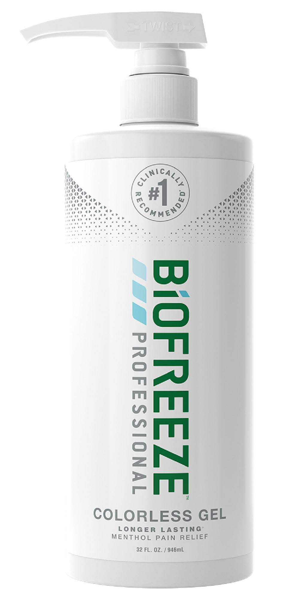Biofreeze Professional Pain Relief Gel with Pump, 32 oz, Colorless
