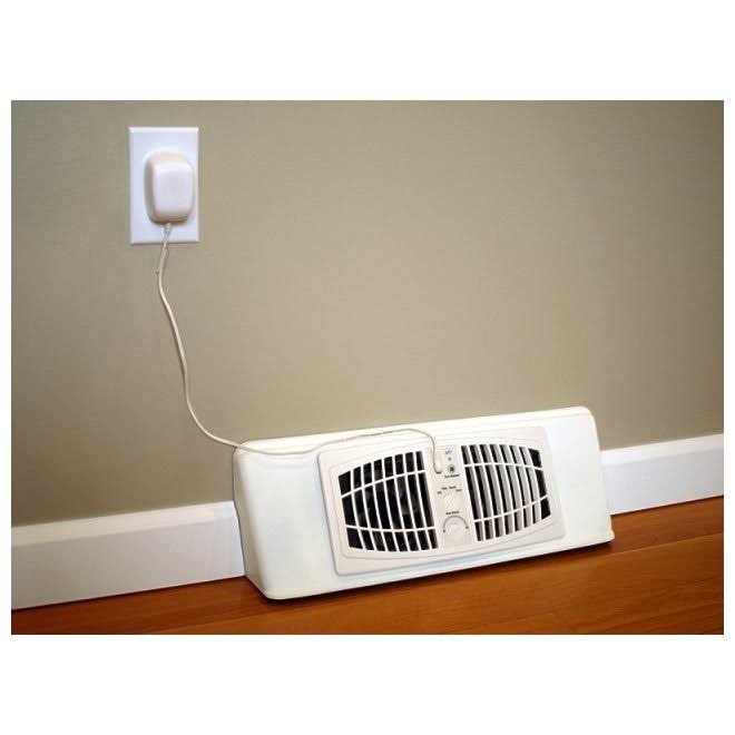 Airflow Breeze 1000-0099 Baseboard Booster Fan, 18-Inch Almond