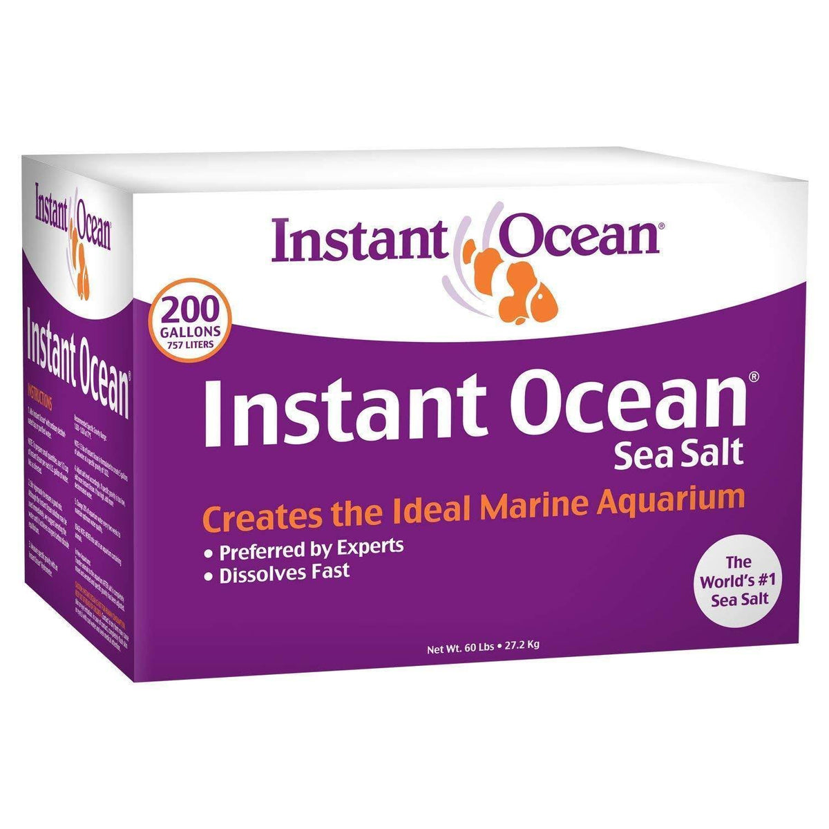 Instant Ocean Sea Salt for Aquariums, Makes 200 Gallons