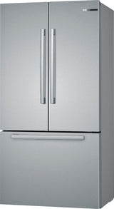 Bosch 800 Series Smart Refrigerator, 21 Cu. Ft. French Door Counter-Depth Design, Stainless Steel