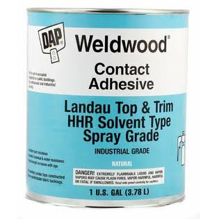 DAP Weldwood Contact Cement for Landau Tops and Trim, HHR Solvent Type, 1 Gallon, Model 00233