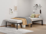 14-Inch Full Platform Bed Frame, Heavy-Duty Metal Mattress Foundation with Underbed Storage, No Box Spring Required, Easy Assembly and Noise-Free Support