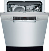 Bosch 800 Series Built-In Dishwasher, 24-Inch Front Control Design with Stainless Steel Tub, Stainless Steel