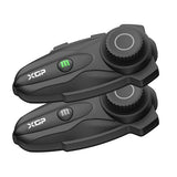 2-Pack V5.2 Motorcycle Bluetooth Headsets with Music Sharing, 2-Way Helmet Communication, IP67 Waterproofing and Hi-FI Speakers for ATV, Snowmobile and Skiing