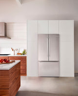Bosch 800 Series Smart Refrigerator, 21 Cu. Ft. French Door Counter-Depth Design, Stainless Steel