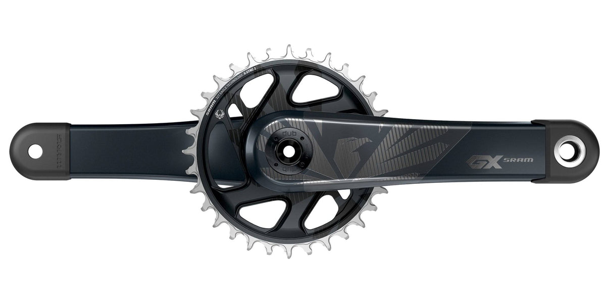 SRAM GX Eagle Carbon DUB Boost Crankset, Lunar Finish, 170mm Arms with 32T Chainring