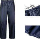 Mens and Womens Split Double-Layer Rain Suit, Thickened Motorcycle Poncho and Rain Pants for Electric Motorcycle Take-Out Riding