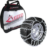 The ROP Shop Pair of 2 Link Tire Chains with Tensioners, 23×10.5×12, for Snow Blowers, Lawn and Garden Tractors, Mowers, Riders, UTVs, ATVs and Utility Vehicles