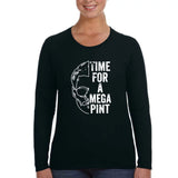 Womens Long Sleeve “Time for Mega Pint” Shirt Featuring Johnny Depp and Amber Heard