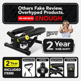 Mini Twist Stepper Machine with 330LBS Weight Capacity, Adjustable Step Height, Smooth Quiet Motion, and Full-Body Workout Design for Men and Women