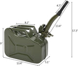 Portable 10L / 2.5-Gallon Metal Diesel and Gas-Fuel Tank with Pipe, Cold-Rolled Plate, Green 1