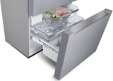 Bosch 800 Series Counter-Depth Smart Refrigerator, 20.5 Cu. Ft. with 4-Door French Door Configuration, Stainless Steel