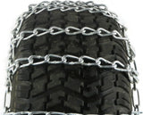 The ROP Shop Pair of 2 Link Tire Chains with Tensioners, 23×10.5×12, for Snow Blowers, Lawn and Garden Tractors, Mowers, Riders, UTVs, ATVs and Utility Vehicles