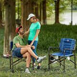 TIMBER RIDGE Portable Directors Camping Chair with Swivel Back, Side Table and Heavy-Duty 350 lb Capacity