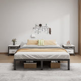 14-Inch Full Platform Bed Frame, Heavy-Duty Metal Mattress Foundation with Underbed Storage, No Box Spring Required, Easy Assembly and Noise-Free Support