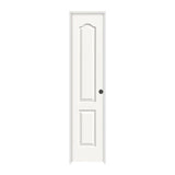 Camden Interior Door with Left-Hand Prehung Design, 18 in. x 80 in. White Painted Textured Molded Composite MDF