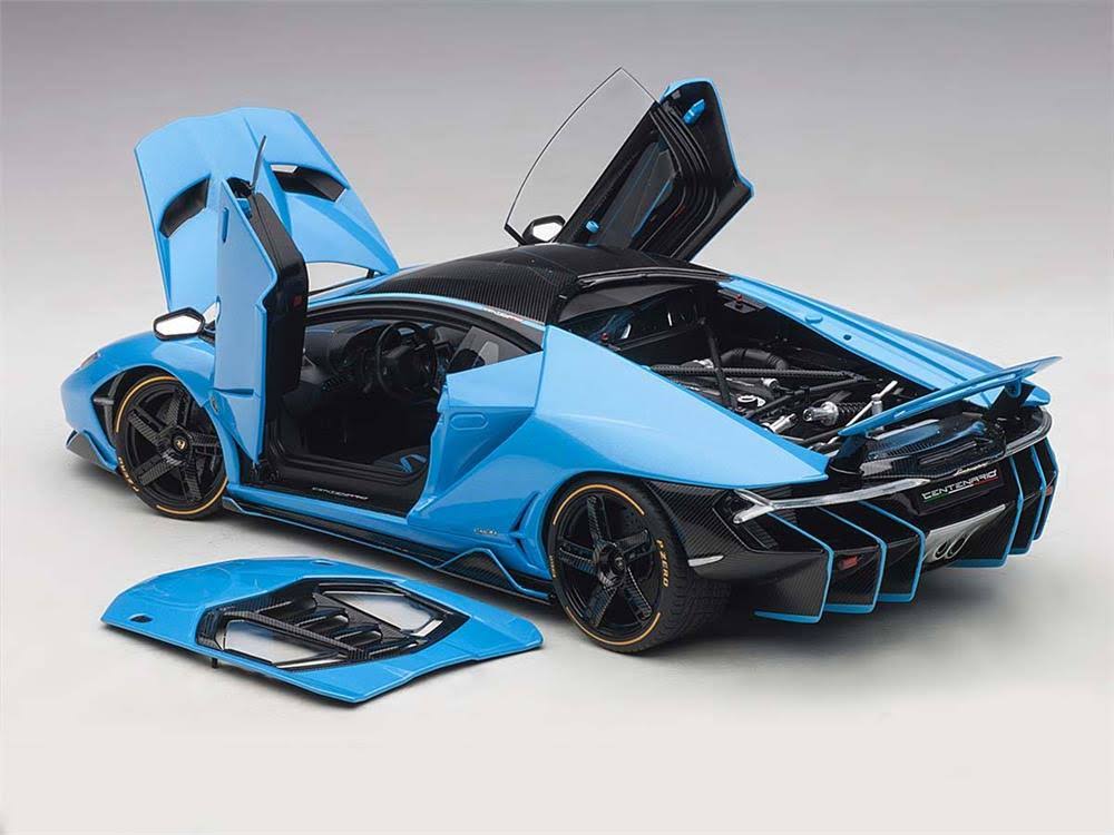 AUTOart 1:18-Scale Lamborghini Centenario Model Car, Metallic Light Blue