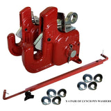 Pats Easy Change Quick Hitch System with Stabilizer Bar, Flexible and Durable, Red Cat #1