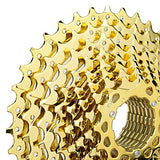 VG SPORTS 10-Speed Bicycle Cassette with Multiple Gear Options: 11-25T, 11-28T, 11-32T, 11-36T, 11-40T, 11-42T and 11-46T, Compatible with Shimano and SRAM Mountain or Road Bikes