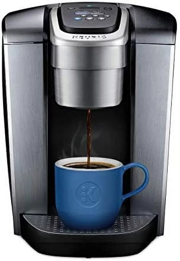 Brushed Silver Keurig K-Elite Coffee Maker for Single-Serve K-Cup Pods, with Iced Coffee Capability