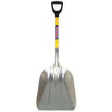 Westward 3YU77 Aluminum Grain Scoop with 26-1/4 in. Handle, Yellow