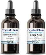 Family Health Products Chlorine Dioxide Kit with 1:1 Citric Acid and Sodium Solution, 2-Part 8-Ounce Set, Pack of 2