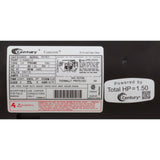 Century A.O. Smith B229SE Pool and Spa Pump Motor, 1-1/2 HP Up-Rated 56J C-Face with 7.2/14.4A and 115/230V