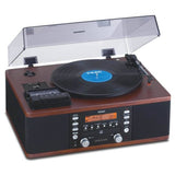 Teac LP-R550USB Walnut Audio System with CD Recorder, Cassette Deck and Turntable