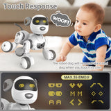 Interactive Programmable Robot Dog with Remote Control, Touch Response and Stunt Features