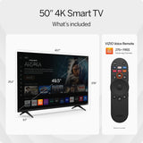 VIZIO 50-Inch 4K HDR Smart TV with Dolby Vision, HDR10+, WiFi 6 ?C, Renewed