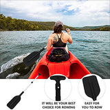 2-Piece Telescopic Boat Paddle Set with Plastic Blades and Aluminum Alloy Shafts, Adjustable Oars for Kayaking, Rafting and Canoeing