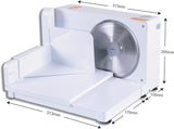 SuperHandy Portable Electric Meat, Deli, Bread and Cheese Slicer with Collapsible Design, 6.7-Inch Stainless Steel RSG Solingen Blade