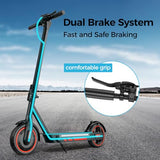 Foldable Adult Electric Scooter with APP Control, 19/25 Mph Max Speed and 21/25/35 Miles Range, 350/500/600W Motor, 8.5/10 Inflatable Tires, UL 2272 Certified