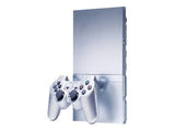 Silver PlayStation 2 Slim Console for Home Gaming
