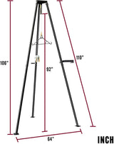 YIELDEDLAND Tripod Game Hoist Kit with Manual Winch and Gambrel, 500lb Capacity Deer Hanger for Hunting Game up to 500 Pound