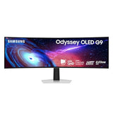 Samsung Odyssey OLED G93SC 49-Inch Curved Gaming Monitor with QD-OLED, 240Hz Refresh Rate, 0.03ms Response, DQHD, G-Sync Compatible, AMD FreeSync Premium Pro and Height-Adjustable Stand, 3-Year Warranty, LS49CG932SNXZA