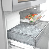 Bosch 800 Series Smart Refrigerator with 4-Door French Door Design, 20 Cu. Ft. Counter-Depth Storage and Beverage Cooler Drawer, Stainless Steel
