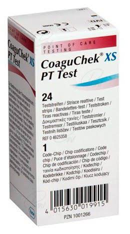 Roche CoaguChek XS PT Test Strips, 24-Count