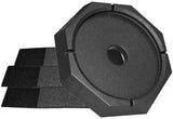 SnapPad Xtra Square 6 4-Pack, Permanently Attached RV Leveling Jack Pads for LCI 6 in. Square Landing Feet