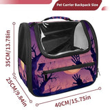 Airline-Approved Halloween Pet Carrier Bag for Small and Medium Dogs, Cats, and Puppies